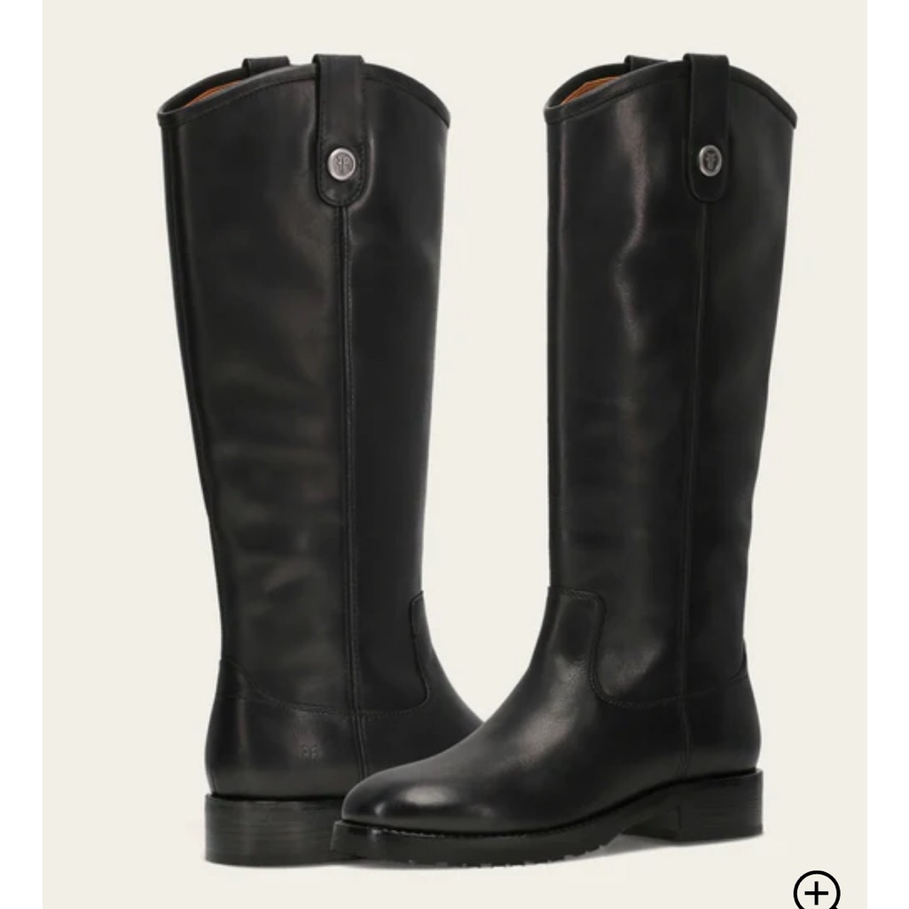 Frye And Co. Black Melissa Button Boot Wide Calf
